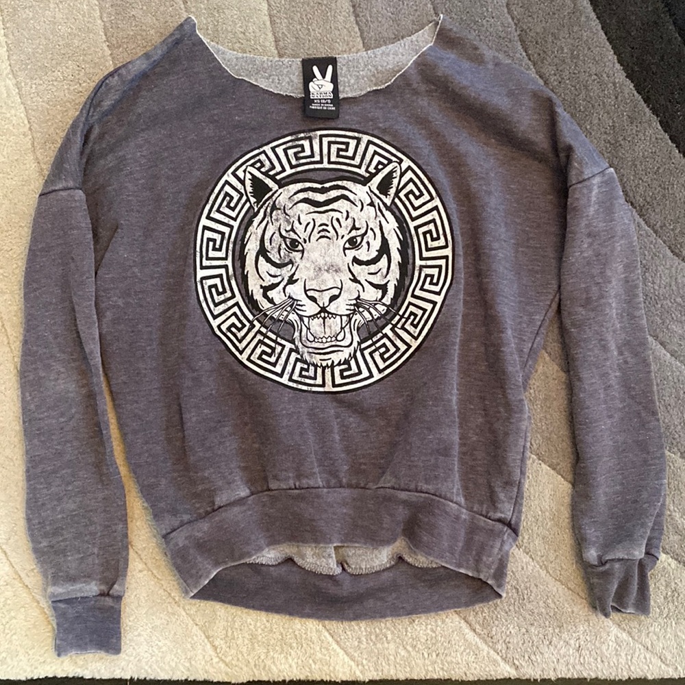 Karma Nation Tiger Crew Neck